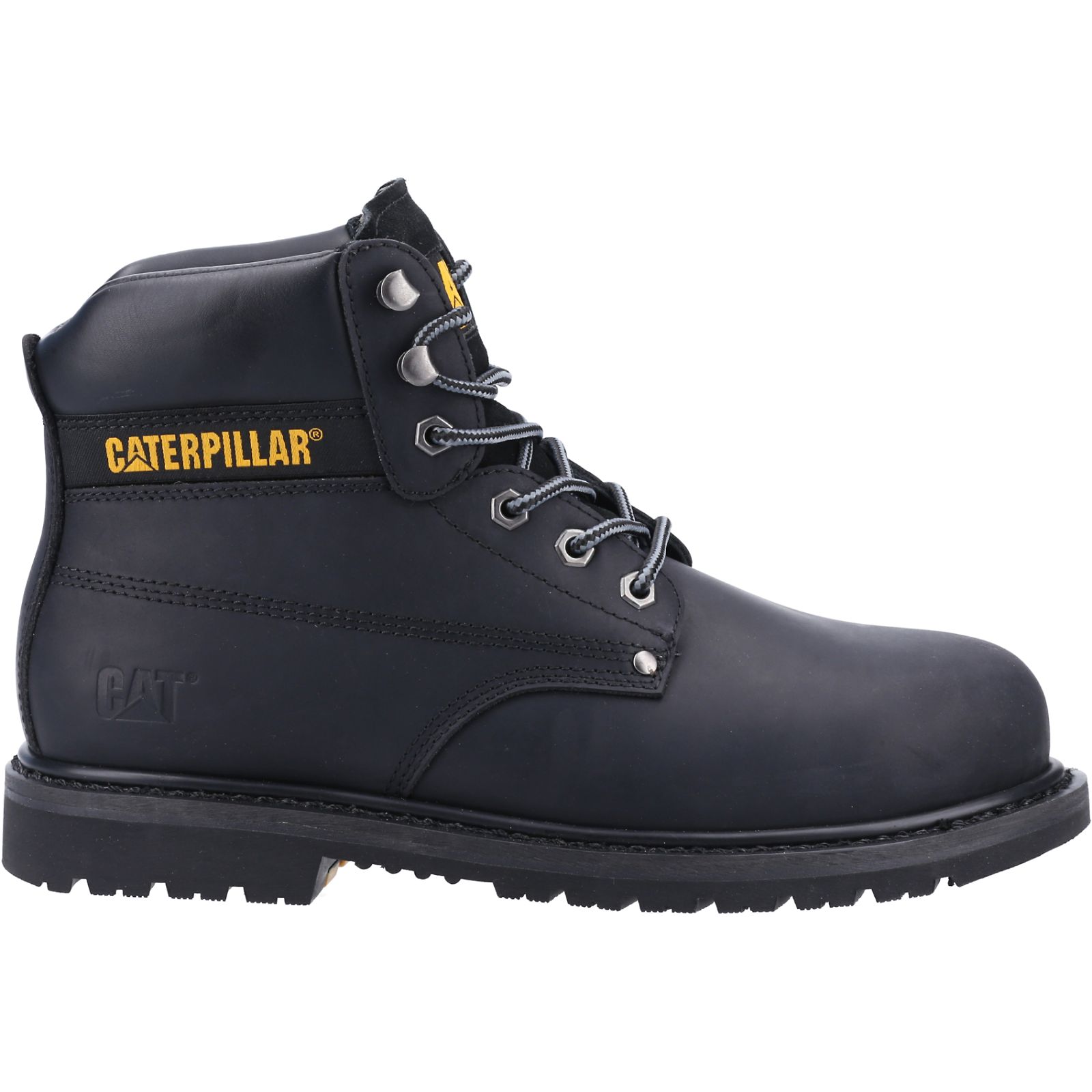 Caterpillar Boots Online Pakistan - Caterpillar Powerplant St Hro Sra Mens Work Boots Black (976248-DHF)